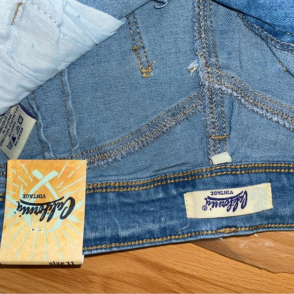 Fashionnova Jordana Super Stretch Roll Cuff Denim Shorts - Light Blue Wash - Picture 6 of 8